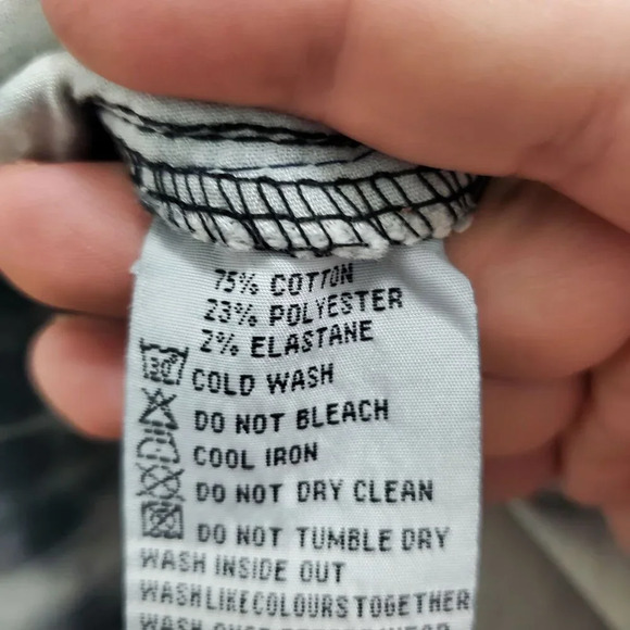 RT Denim The Skinny Jean Woman's Gray Black Tie Dye Acid Print Pants Plus Sz 32 - Picture 7 of 10